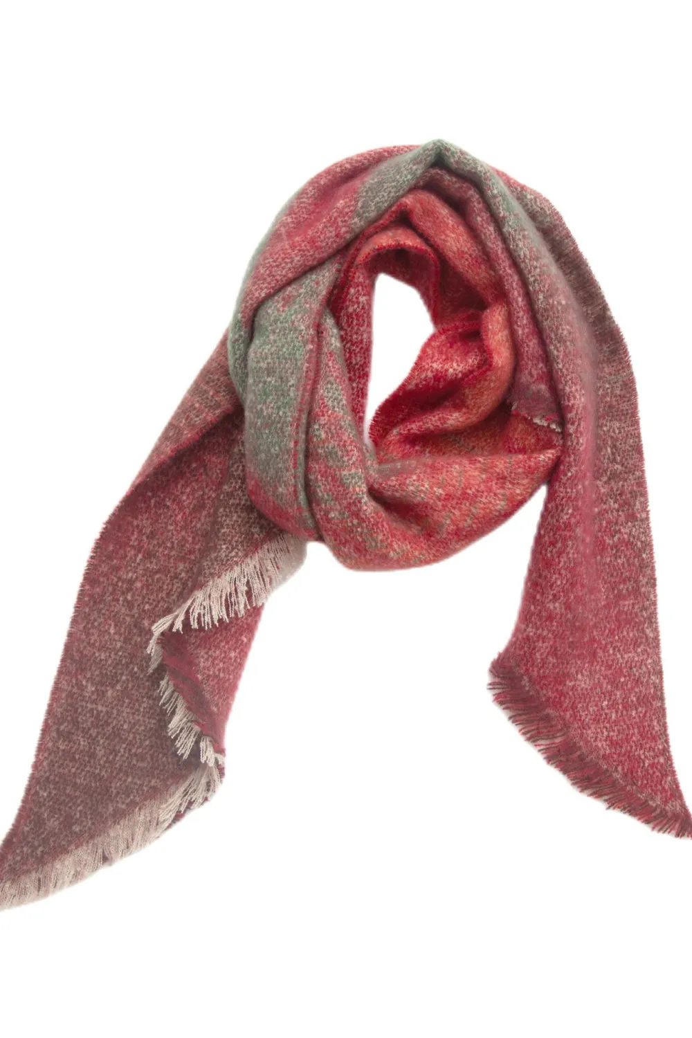 Edgy Raw Hem Scarf - Polyester Wrap for a Modern Look