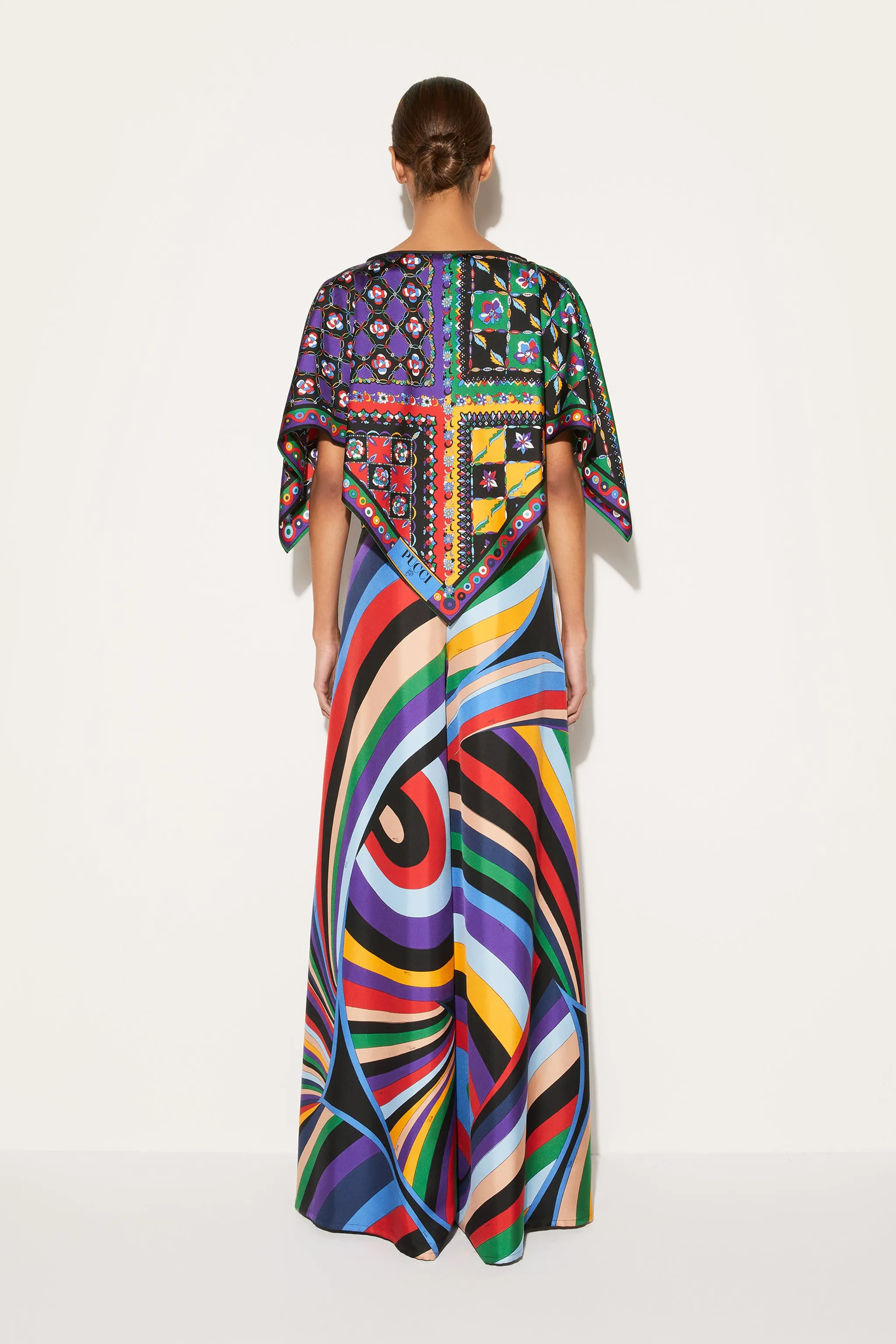Festa And Onde-Print Kaftan Top
