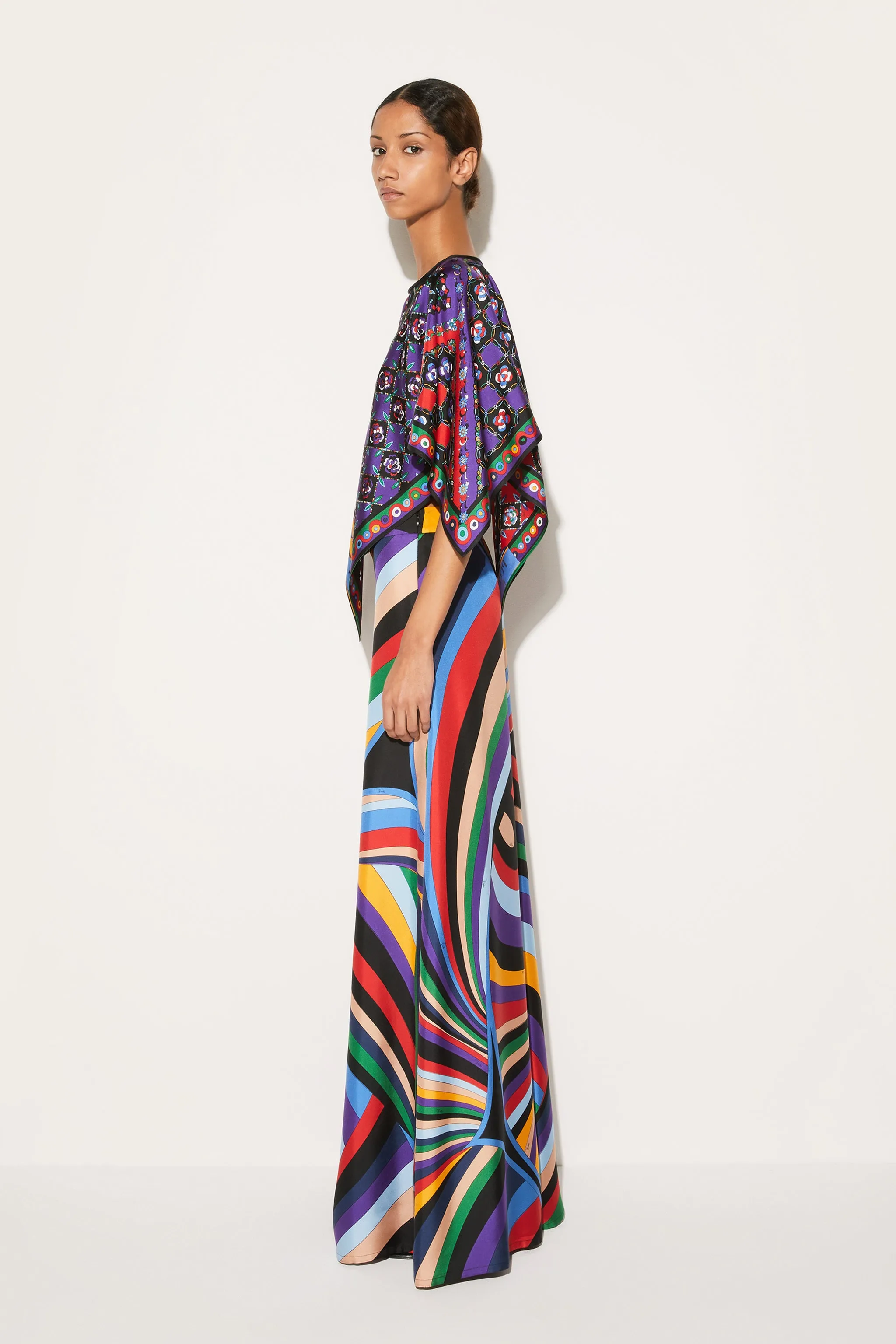 Festa And Onde-Print Kaftan Top