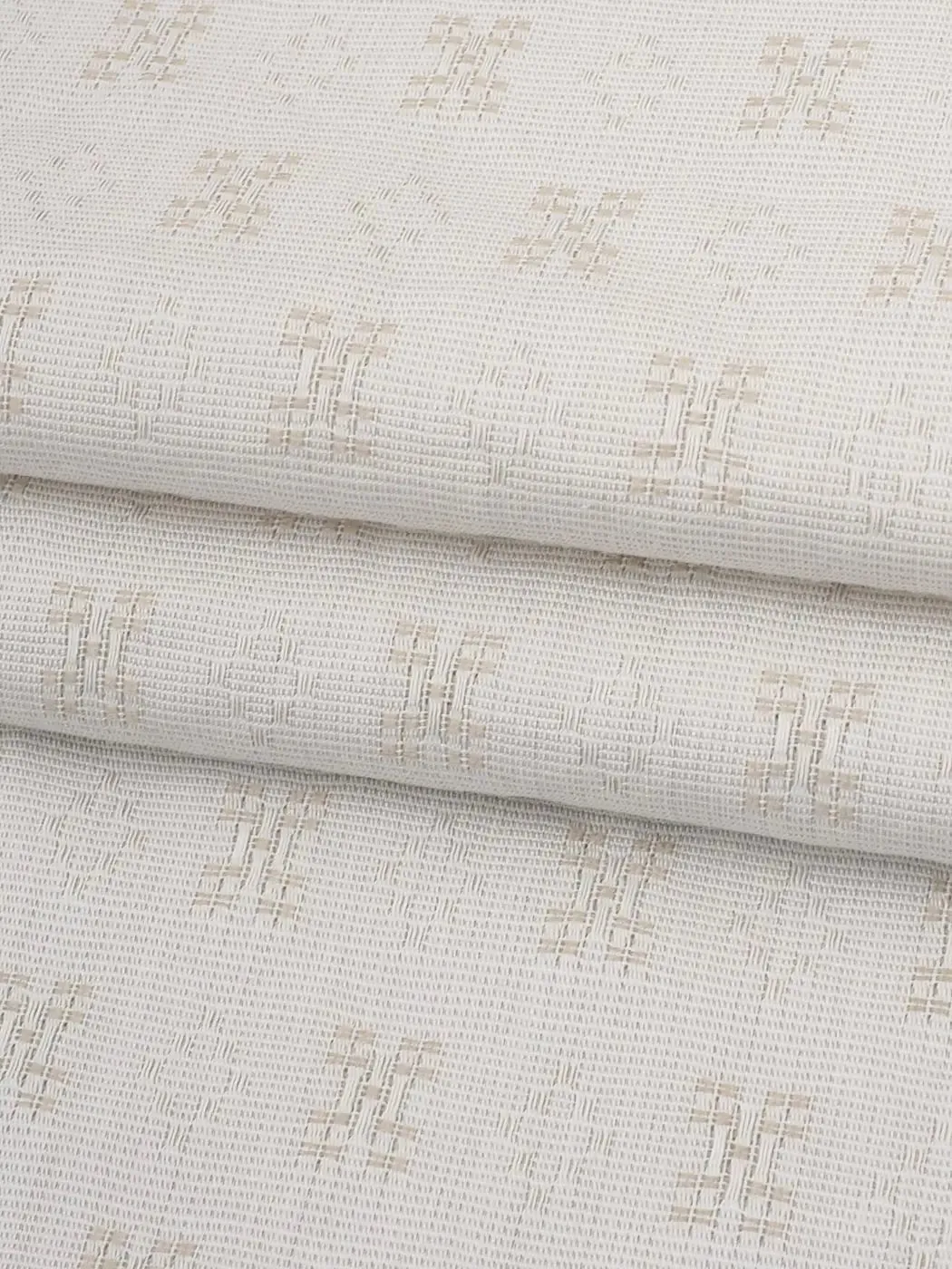 Organic Cotton & Recycled Poly Mid-Weight Jacquard Fabric ( GP06198 )